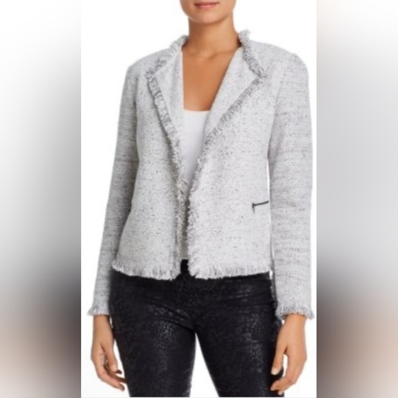 NIC+ZOE Textured Light Gray Jacket Blazer - Picture 1 of 6
